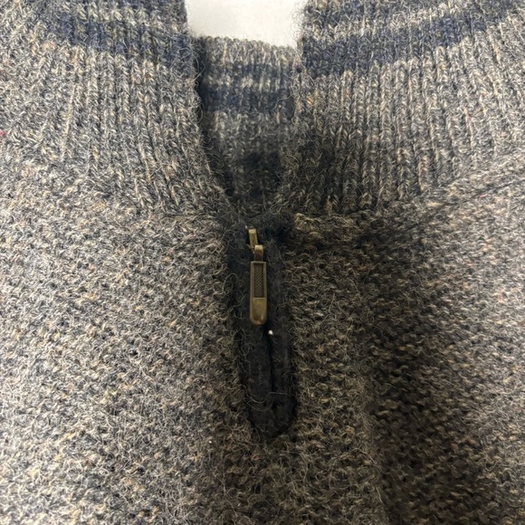 Vintage Woolrich Fair Isle wool sweater Men's Size XLarge Gray Made in the USA - Picture 6 of 6